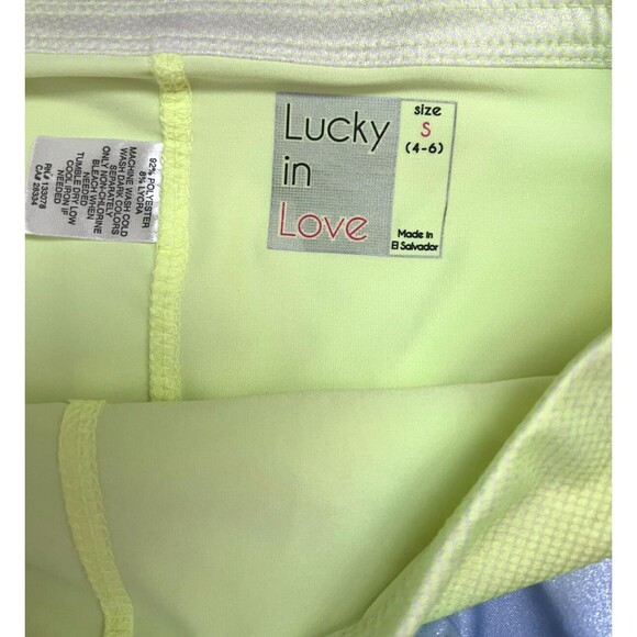 Lucky in Love Wild Ombre Rally 13" Skort Tennis/Pickleball Sz SMALL Tiered Ruff - Picture 5 of 5